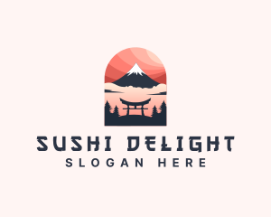 Mount Fuji Japan logo design