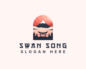 Mount Fuji Japan logo design