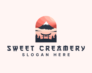 Mount Fuji Japan logo design