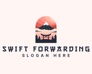 Mount Fuji Japan logo design