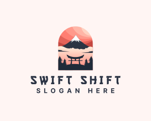 Mount Fuji Japan logo design