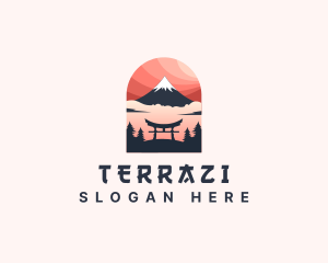 Mount Fuji Japan logo design