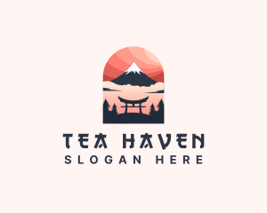 Mount Fuji Japan logo design