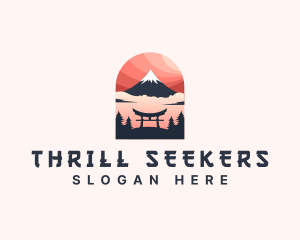 Mount Fuji Japan logo design