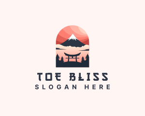 Mount Fuji Japan logo design