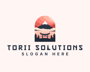 Mount Fuji Japan logo design