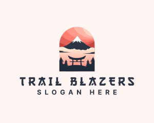 Mount Fuji Japan logo design