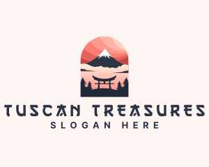 Mount Fuji Japan logo design