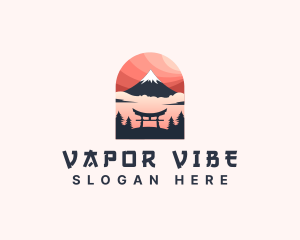 Mount Fuji Japan logo design