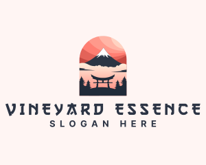 Mount Fuji Japan logo design