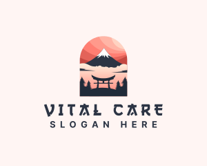 Mount Fuji Japan logo design