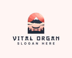 Mount Fuji Japan logo design