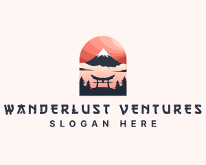 Traveller - Mount Fuji Japan logo design