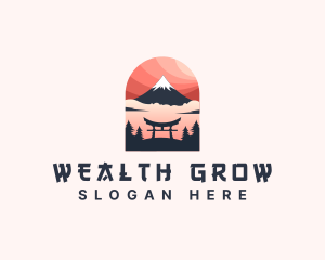 Mount Fuji Japan logo design