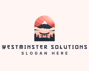 Mount Fuji Japan logo design