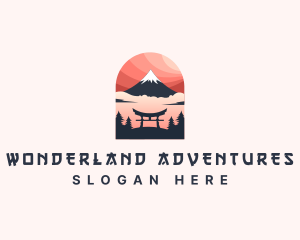 Mount Fuji Japan logo design