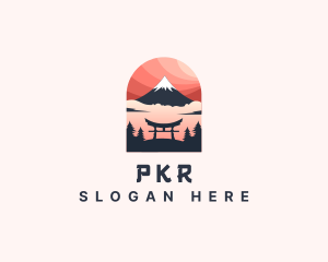 Mount Fuji Japan logo design