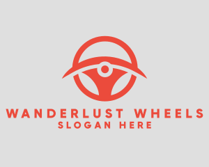 Modern Steering Wheel logo design