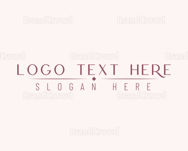 Luxury Cosmetics Style Logo