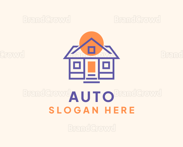 Sunset Real Estate Housing Logo