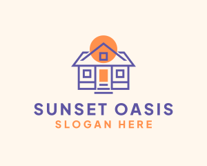 Sunset Real Estate Housing logo design