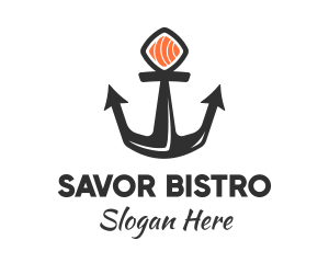 Sushi Sashimi Anchor Logo
