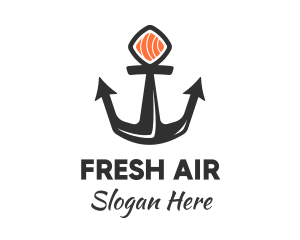 Sushi Sashimi Anchor logo design