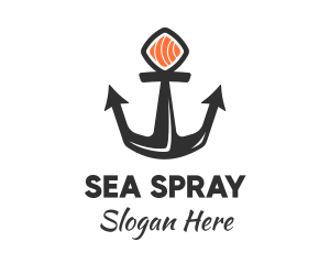 Sushi Sashimi Anchor logo design