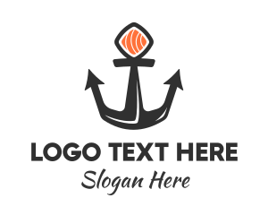 Sushi Sashimi Anchor Logo