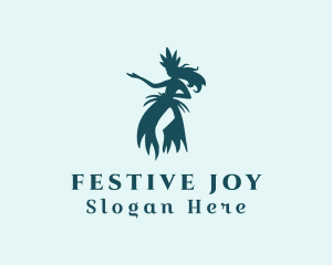 Festive Costume Dancer  logo design