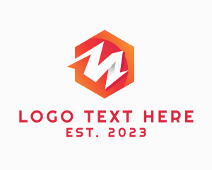 Letter M - Digital Firm Technology logo design
