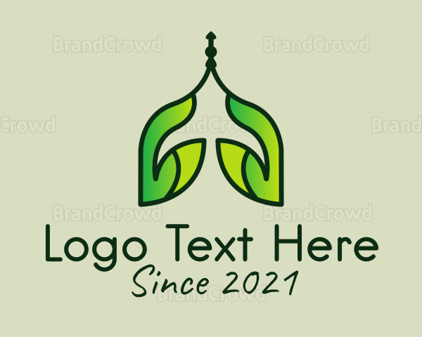Islamic Mosque Nature Logo
