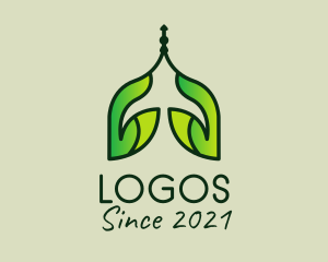 Kaaba - Islamic Mosque Nature logo design