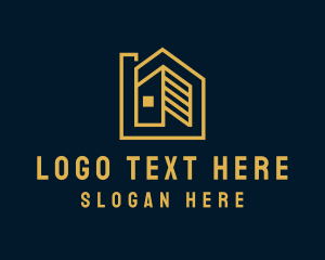 Mortgage - Geometric House Real Estate logo design