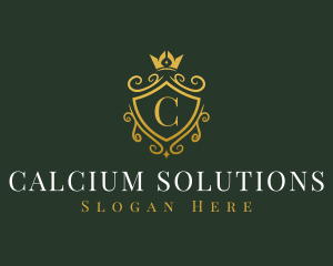 Luxury Crown Shield logo design