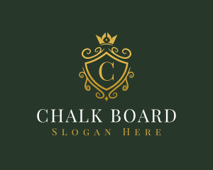 Luxury Crown Shield logo design