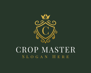 Luxury Crown Shield logo design