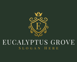 Luxury Crown Shield logo design