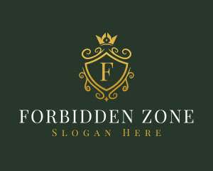 Luxury Crown Shield logo design