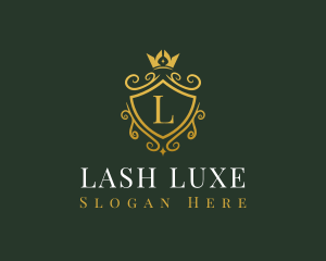 Luxury Crown Shield logo design