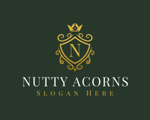 Luxury Crown Shield logo design