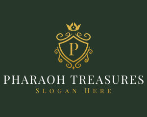 Luxury Crown Shield logo design