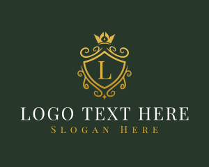 Luxury Crown Shield Logo