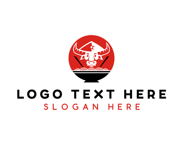 Bowl - Buffalo Pho Noodle logo design