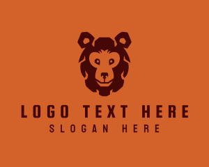 Placard - Grizzly Bear Beast logo design