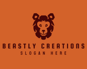 Grizzly Bear Beast logo design