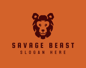 Grizzly Bear Beast logo design