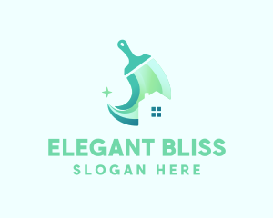 Squeegee - House Brush Cleaning logo design