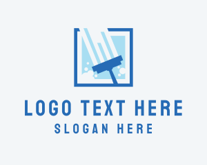 Squeegee - Window Wipe Cleaning logo design