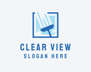 Window Wipe Cleaning logo design